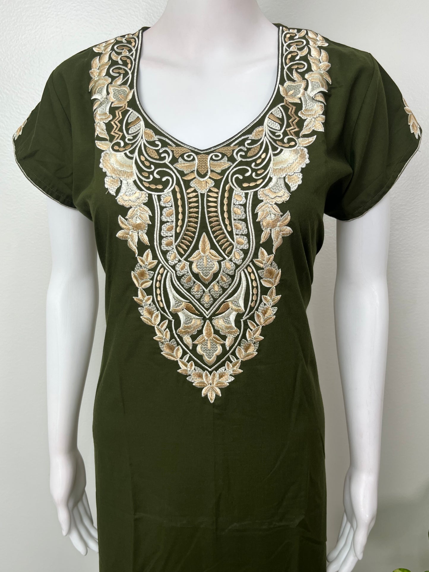Bottle Green Elegant Comfort Bizzylizzy Nightgown