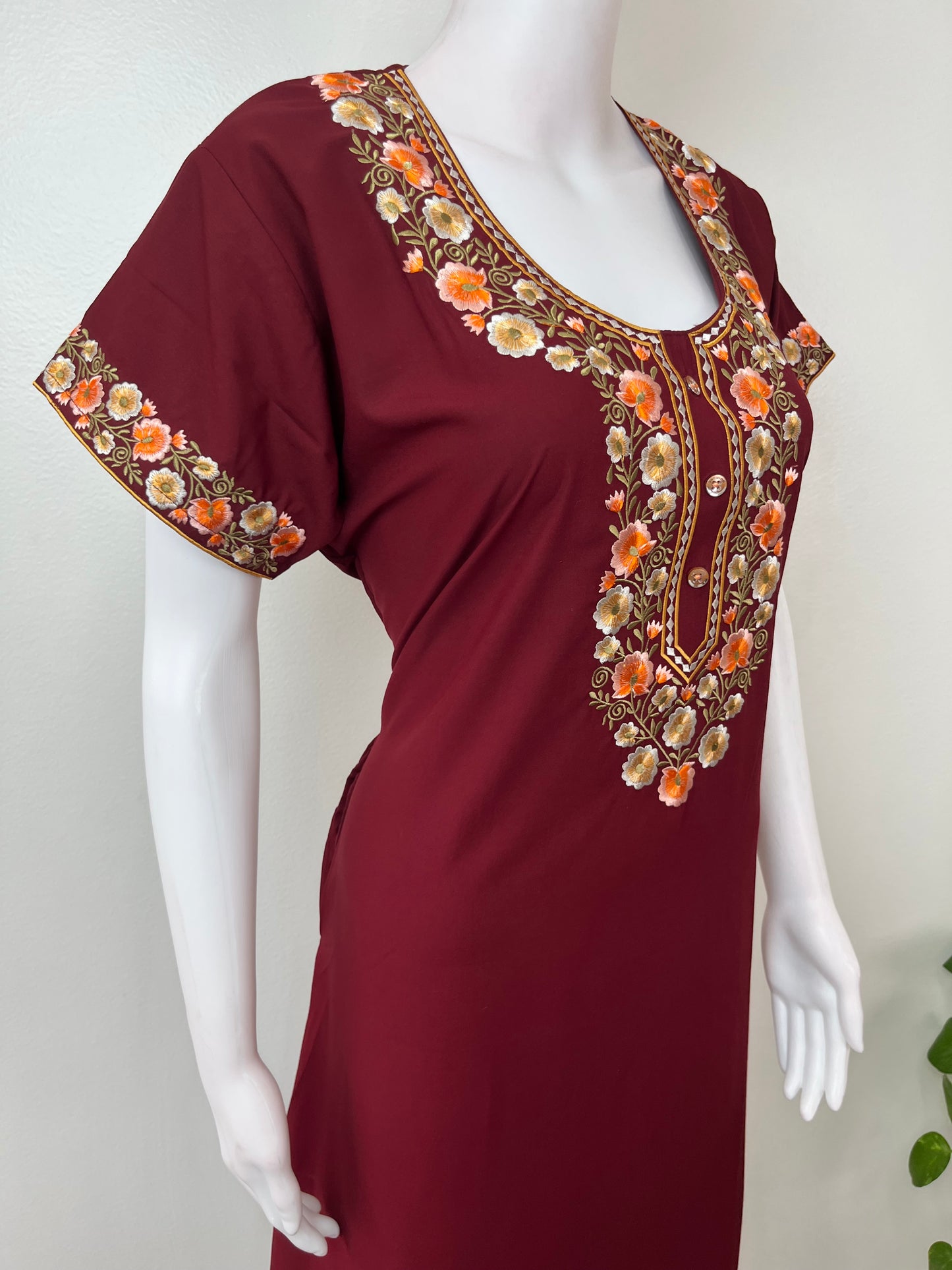 Maroon Classic Charm Bizzylizzy Nighty
