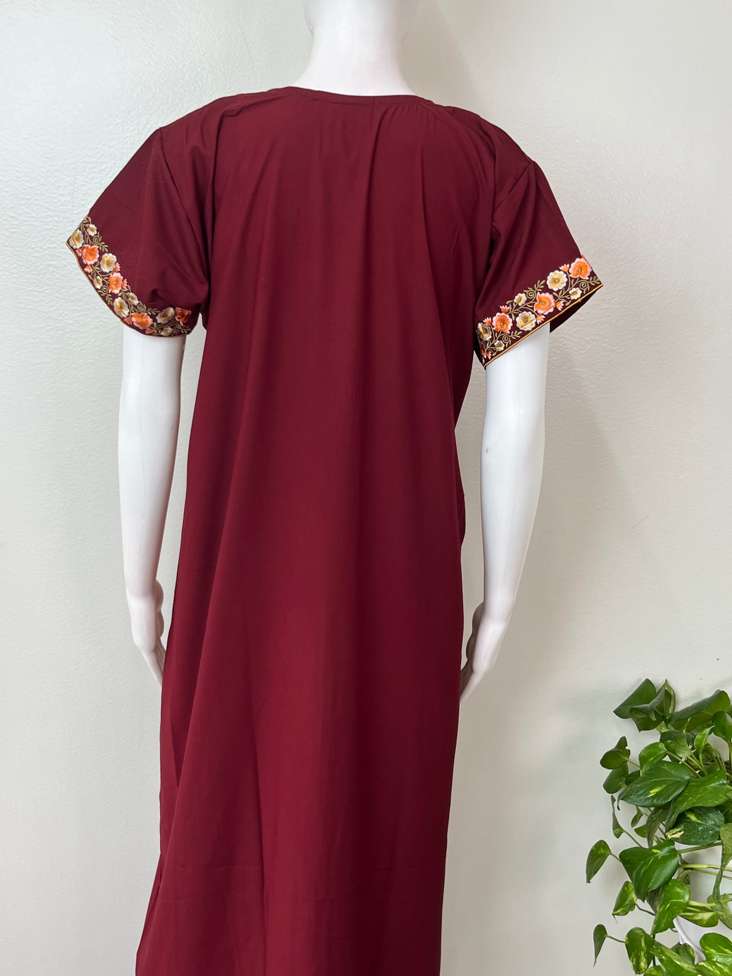 Maroon Classic Charm Bizzylizzy Nighty