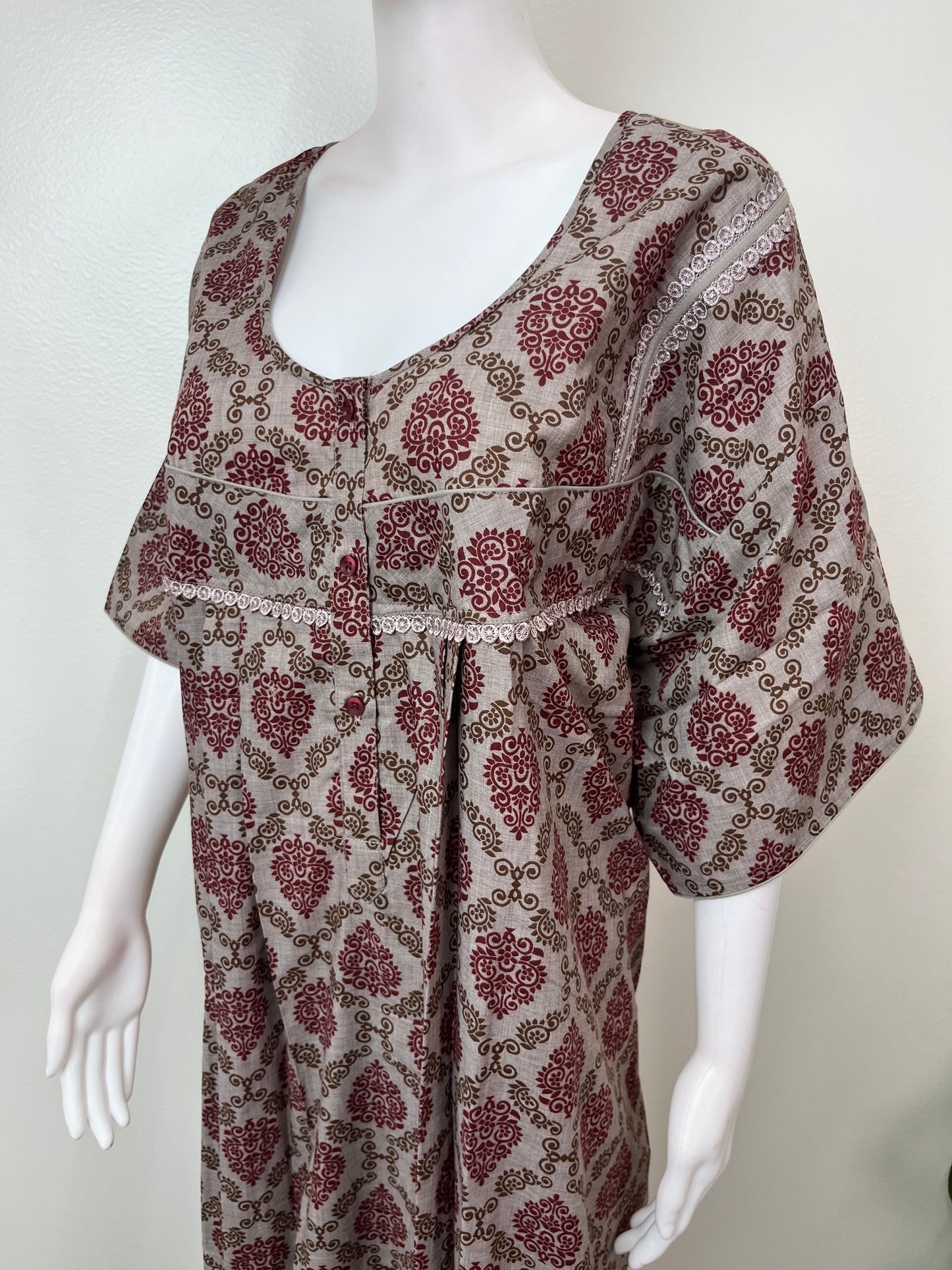Brown Printed Bizzylizzy Nightgown
