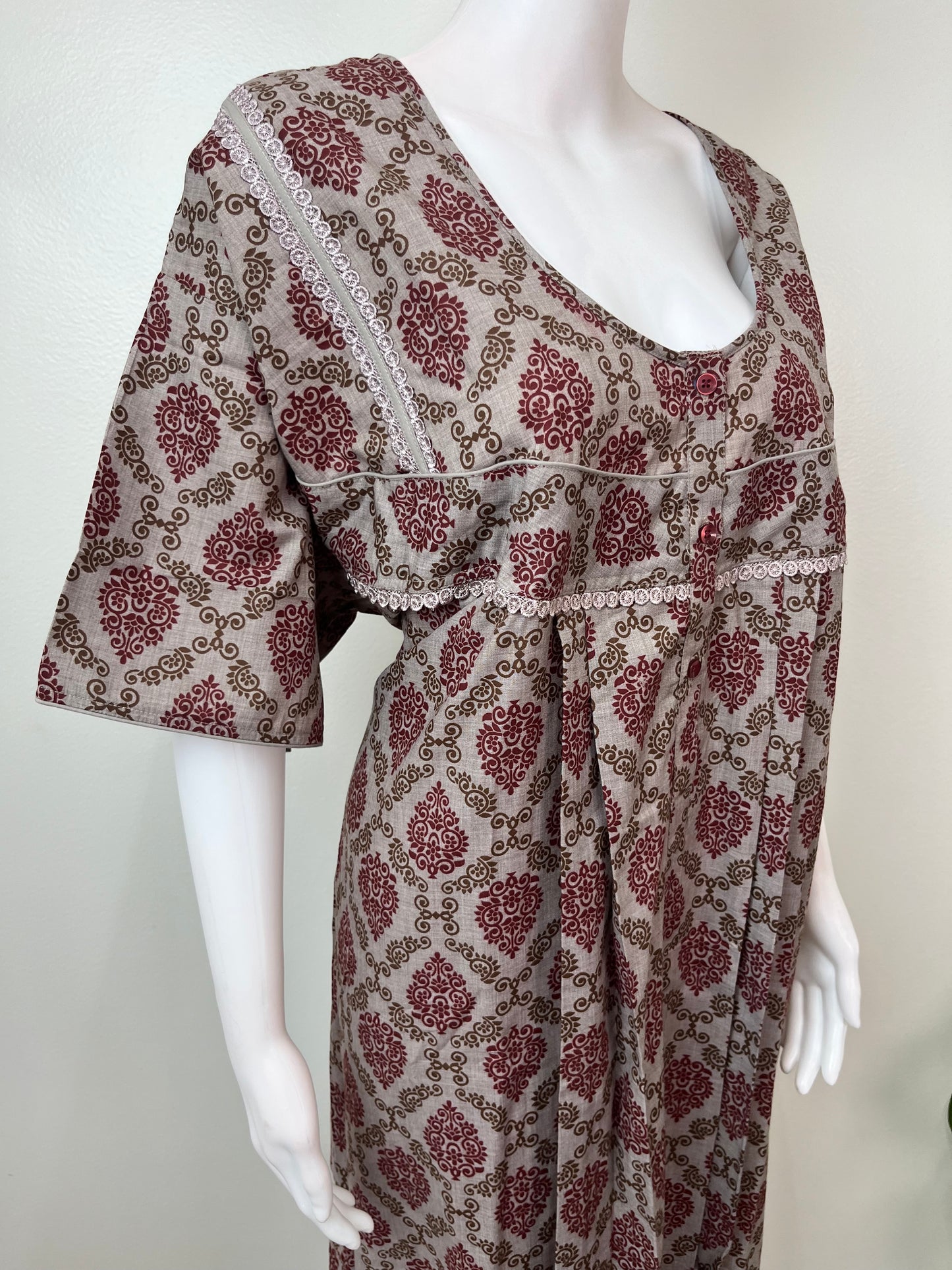 Brown Printed Bizzylizzy Nightgown