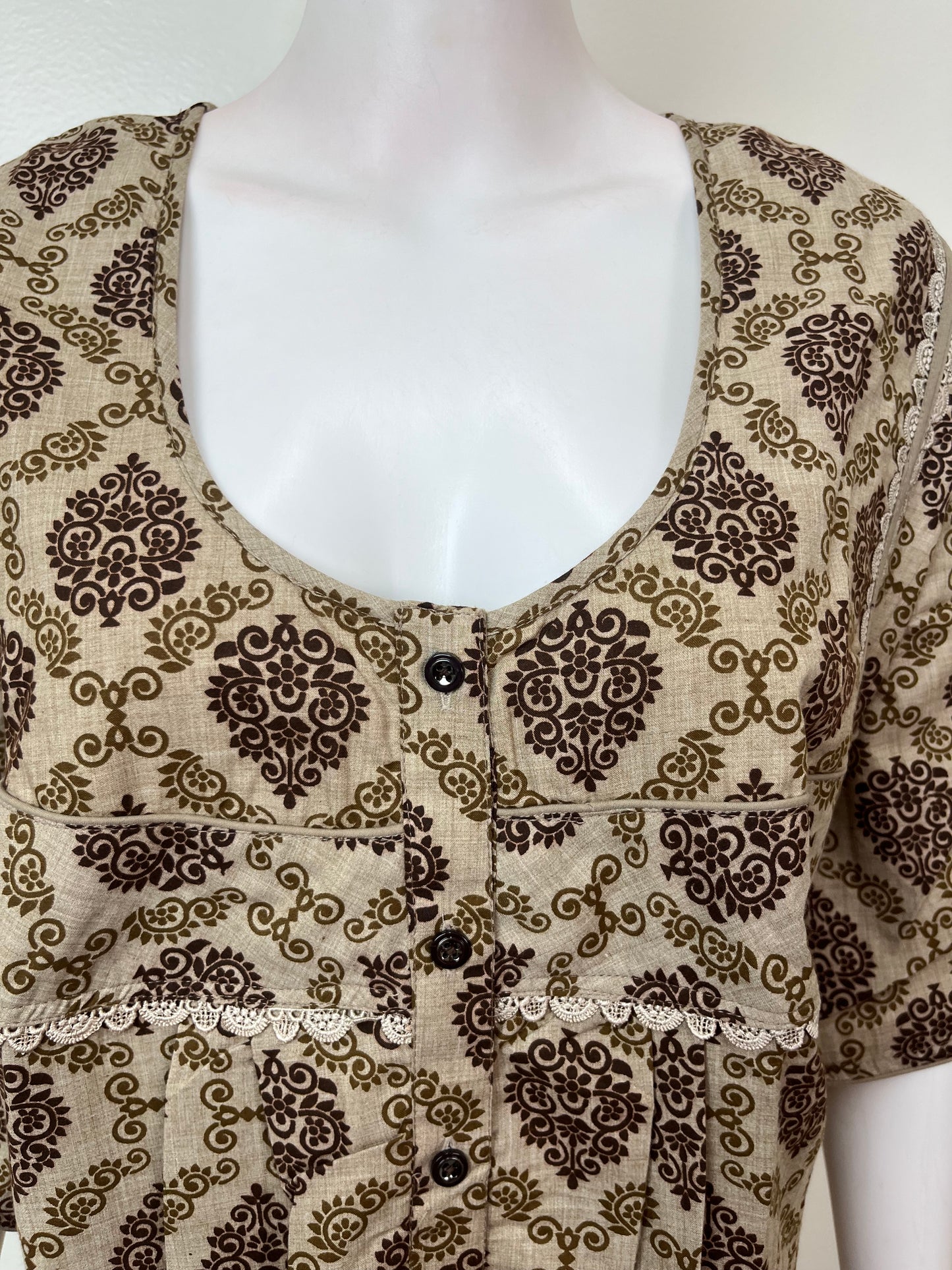 Printed Bizzylizzy Fabric Nightgown for Women