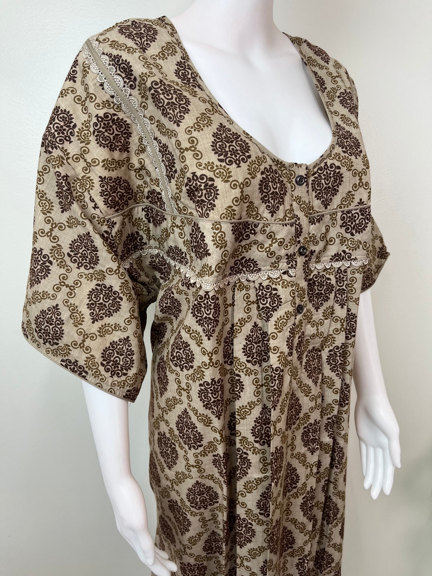 Printed Bizzylizzy Fabric Nightgown for Women