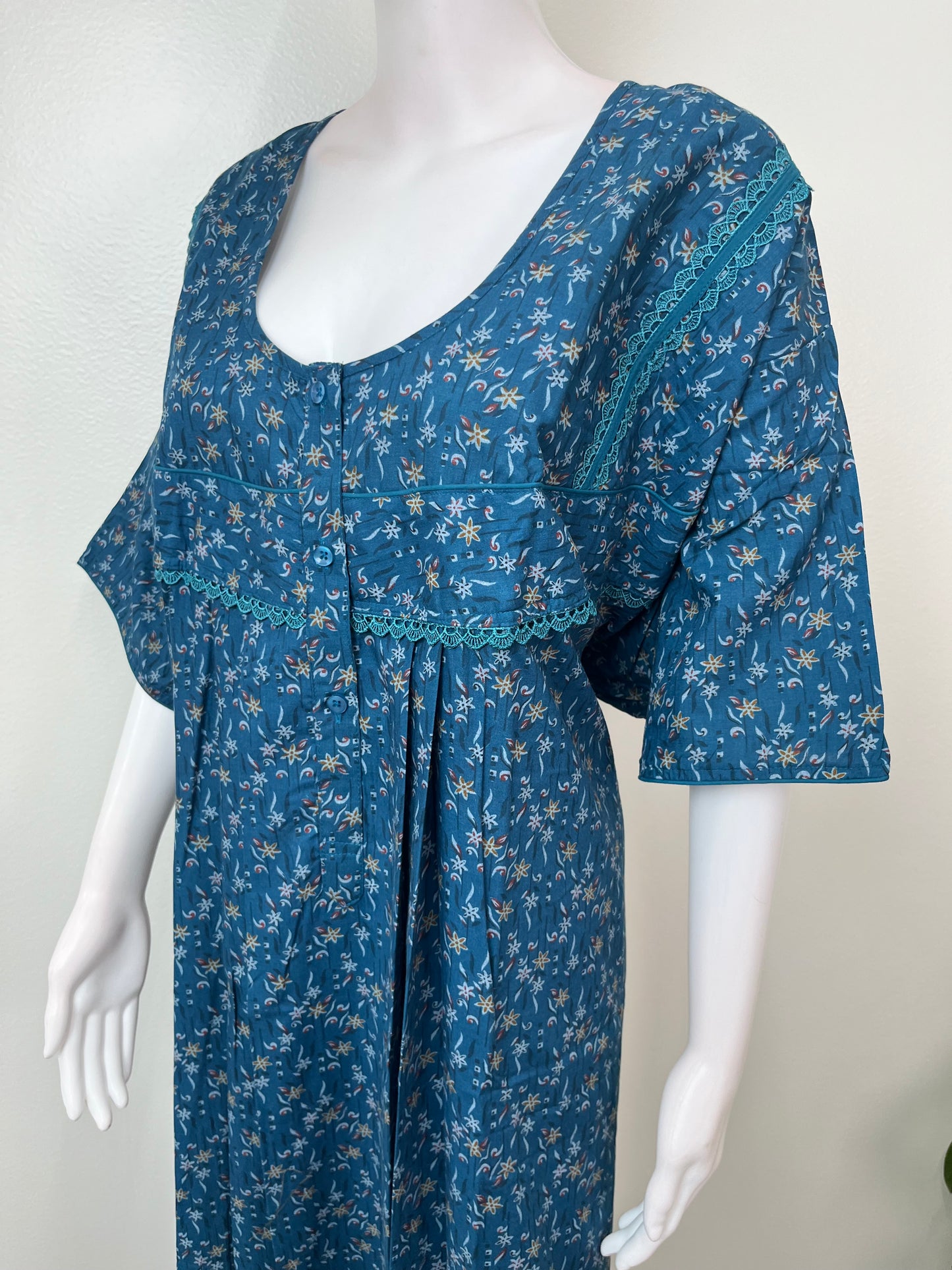 Navy Blue Pleated Bizzylizzy Nighty