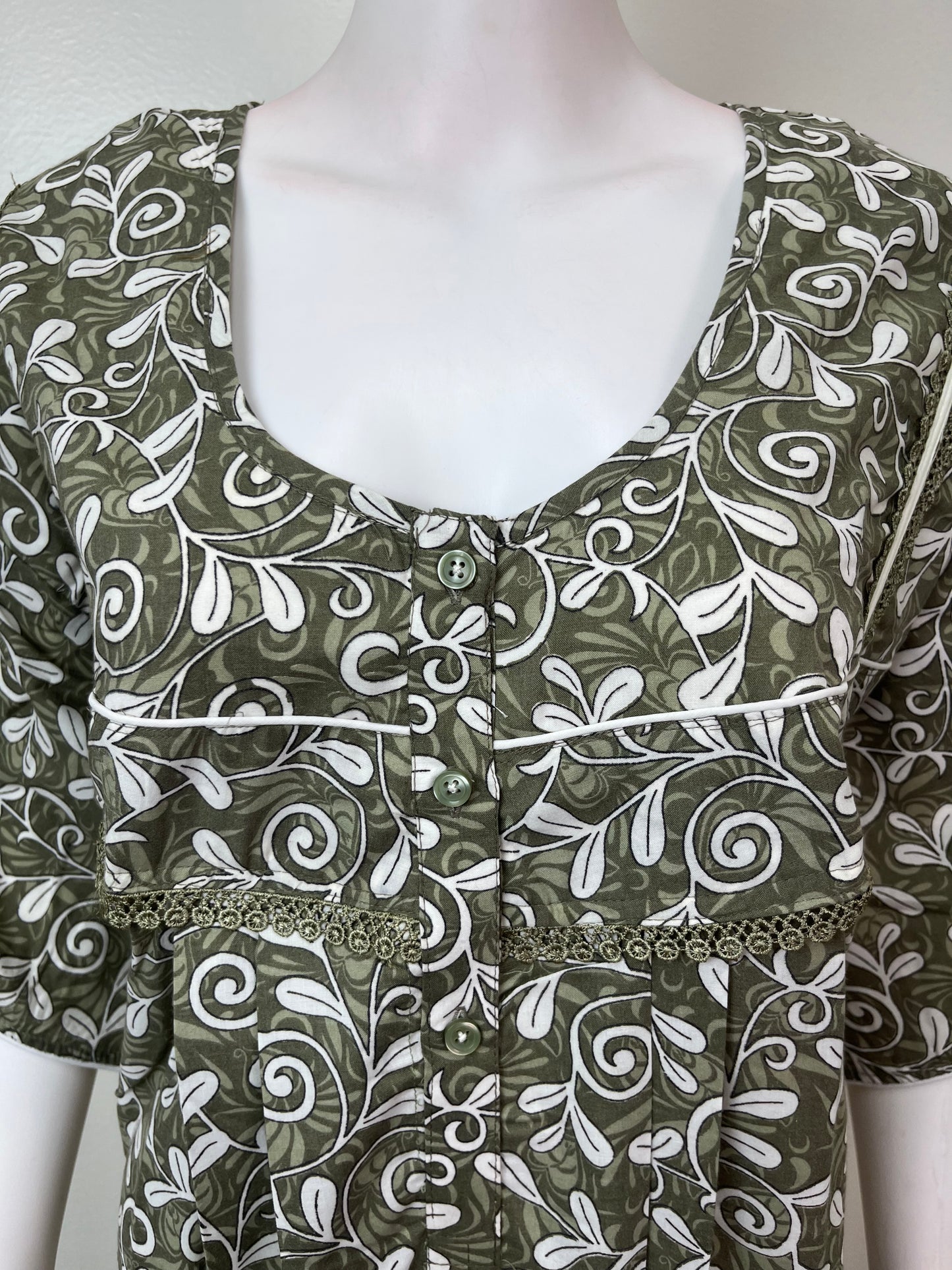 Green Classic Charm Bizzylizzy Nighty