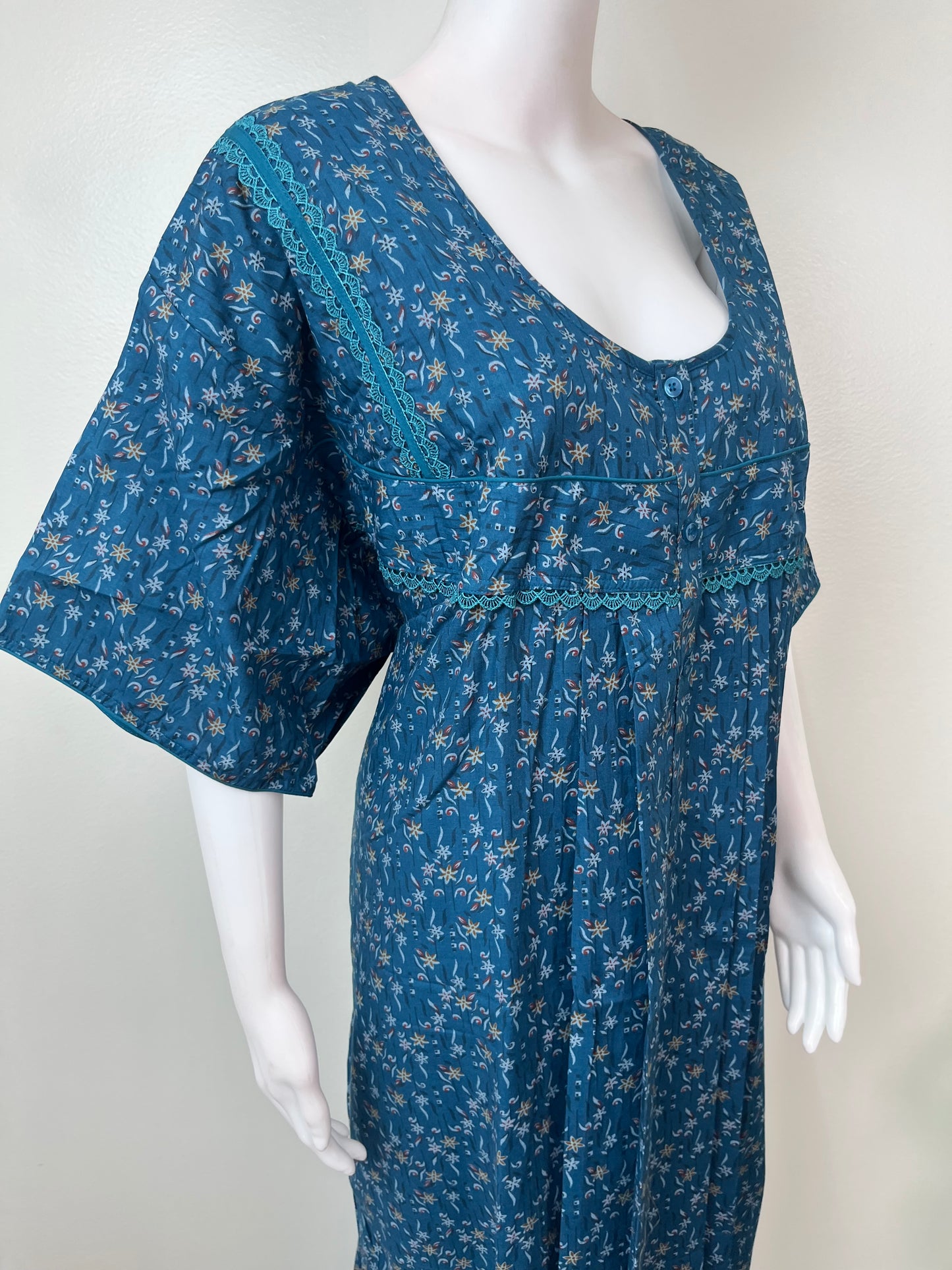 Navy Blue Pleated Bizzylizzy Nighty