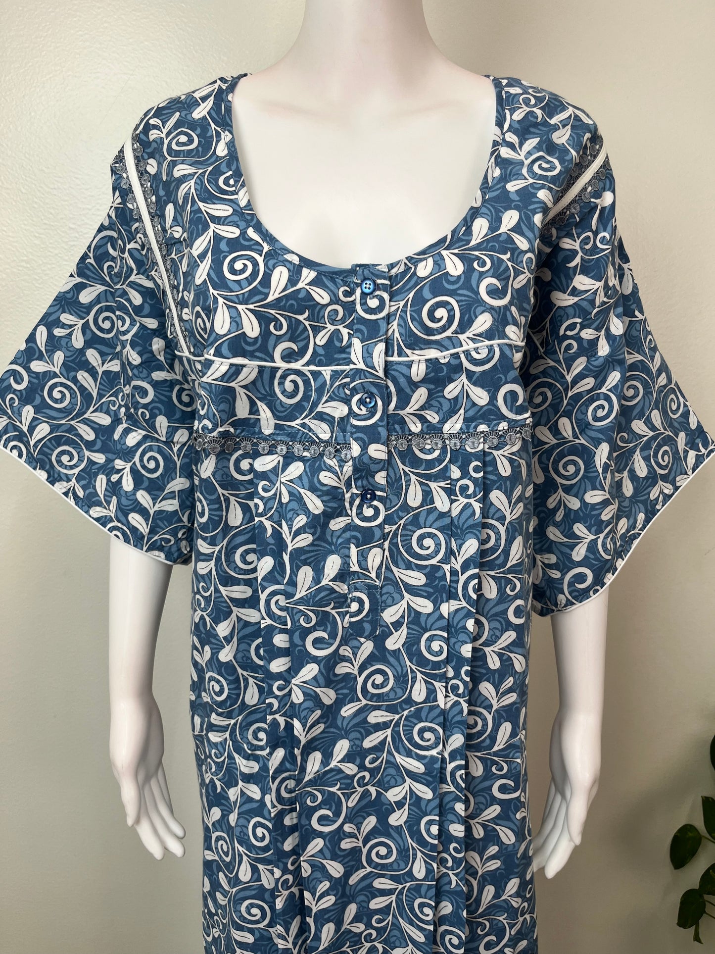 Blue Elegant Comfort Bizzylizzy Nighty
