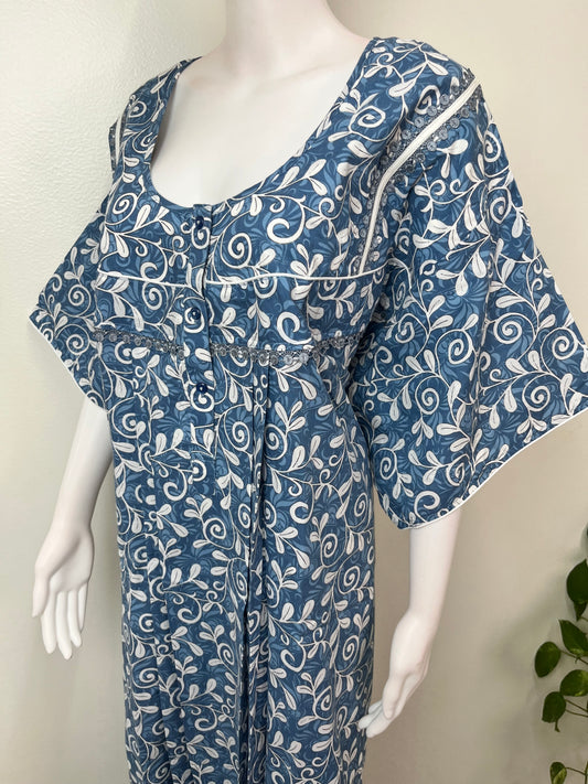 Blue Elegant Comfort Bizzylizzy Nighty