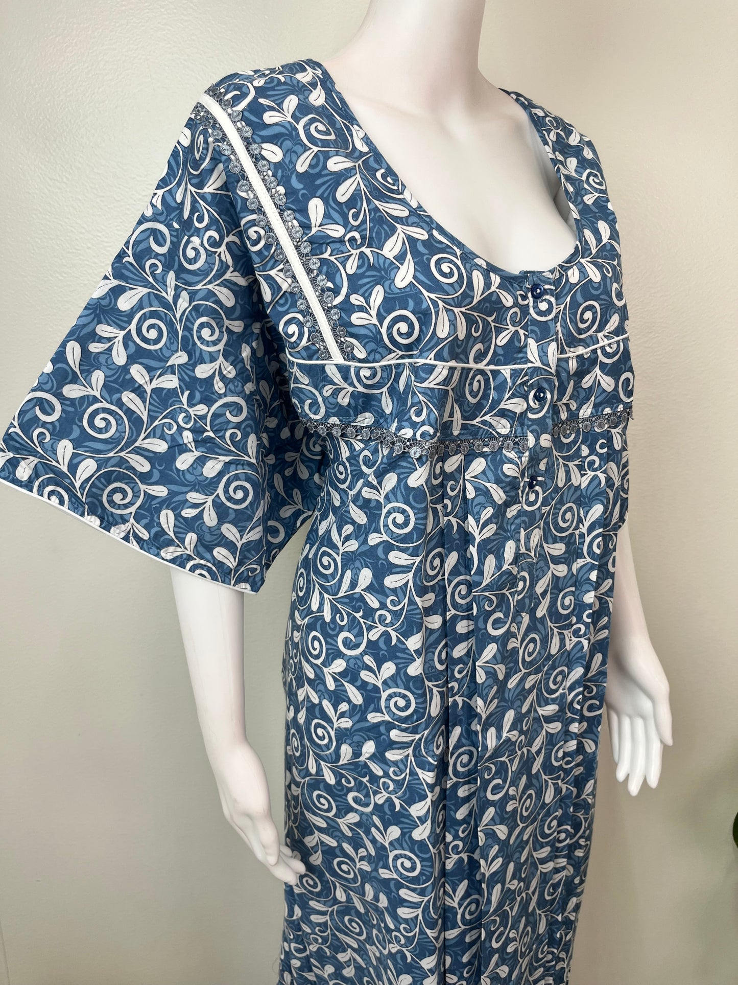 Blue Elegant Comfort Bizzylizzy Nighty