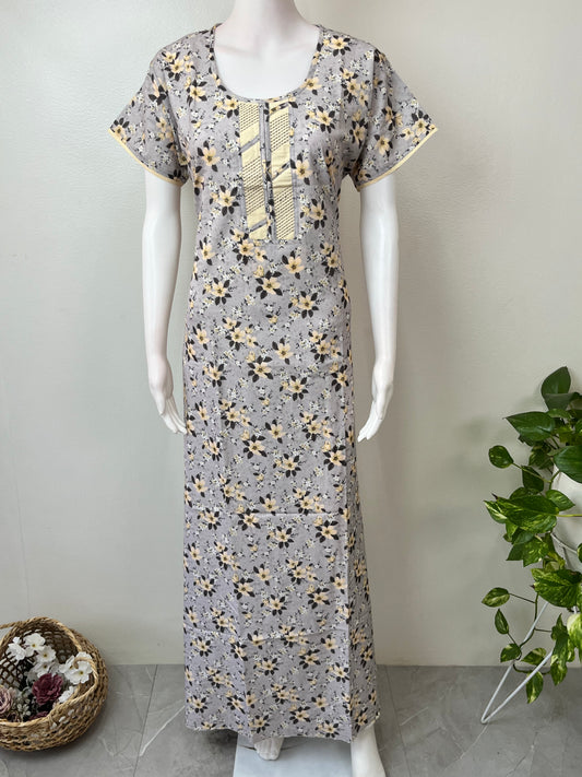 Gray Rayon Fabric Silky Texture