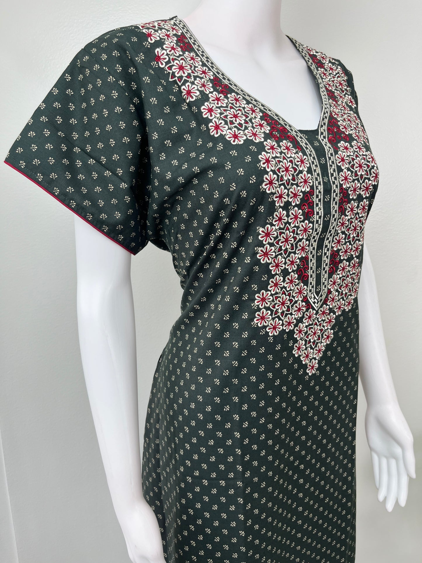 Bottle Green Elegant Comfort Spun Nighty