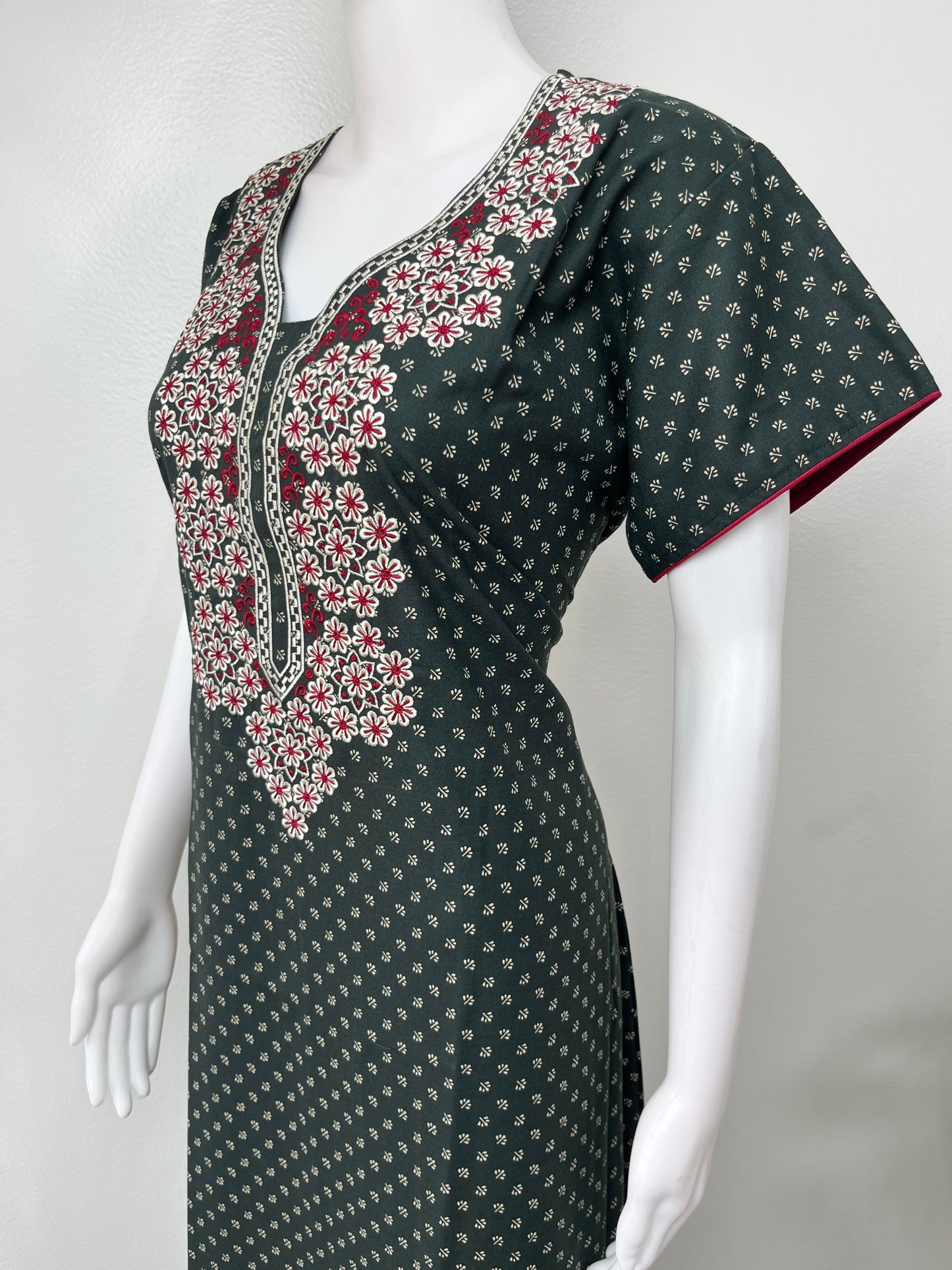 Bottle Green Elegant Comfort Spun Nighty