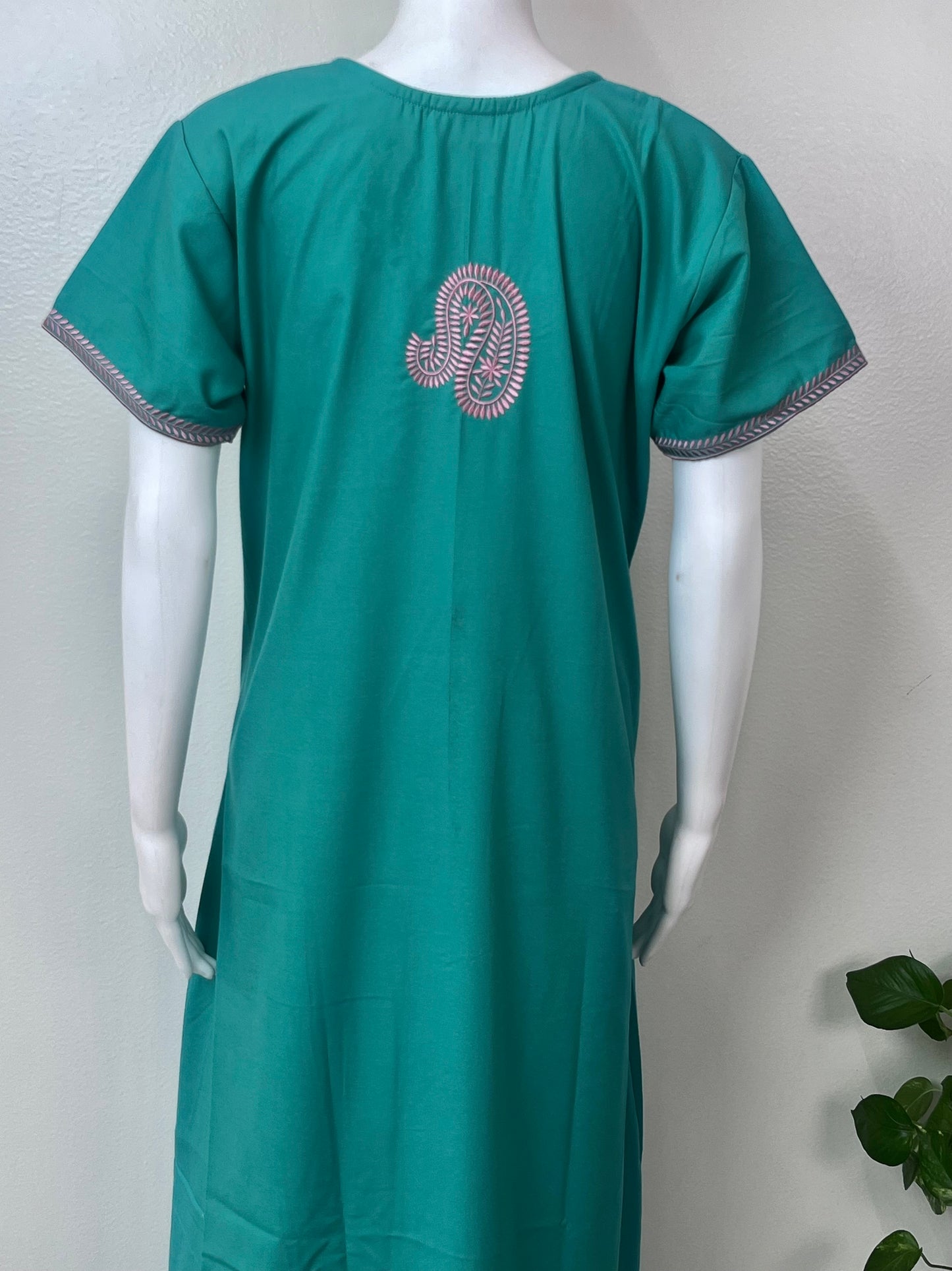 Teal Green Elegant Comfort Spun Nightgown