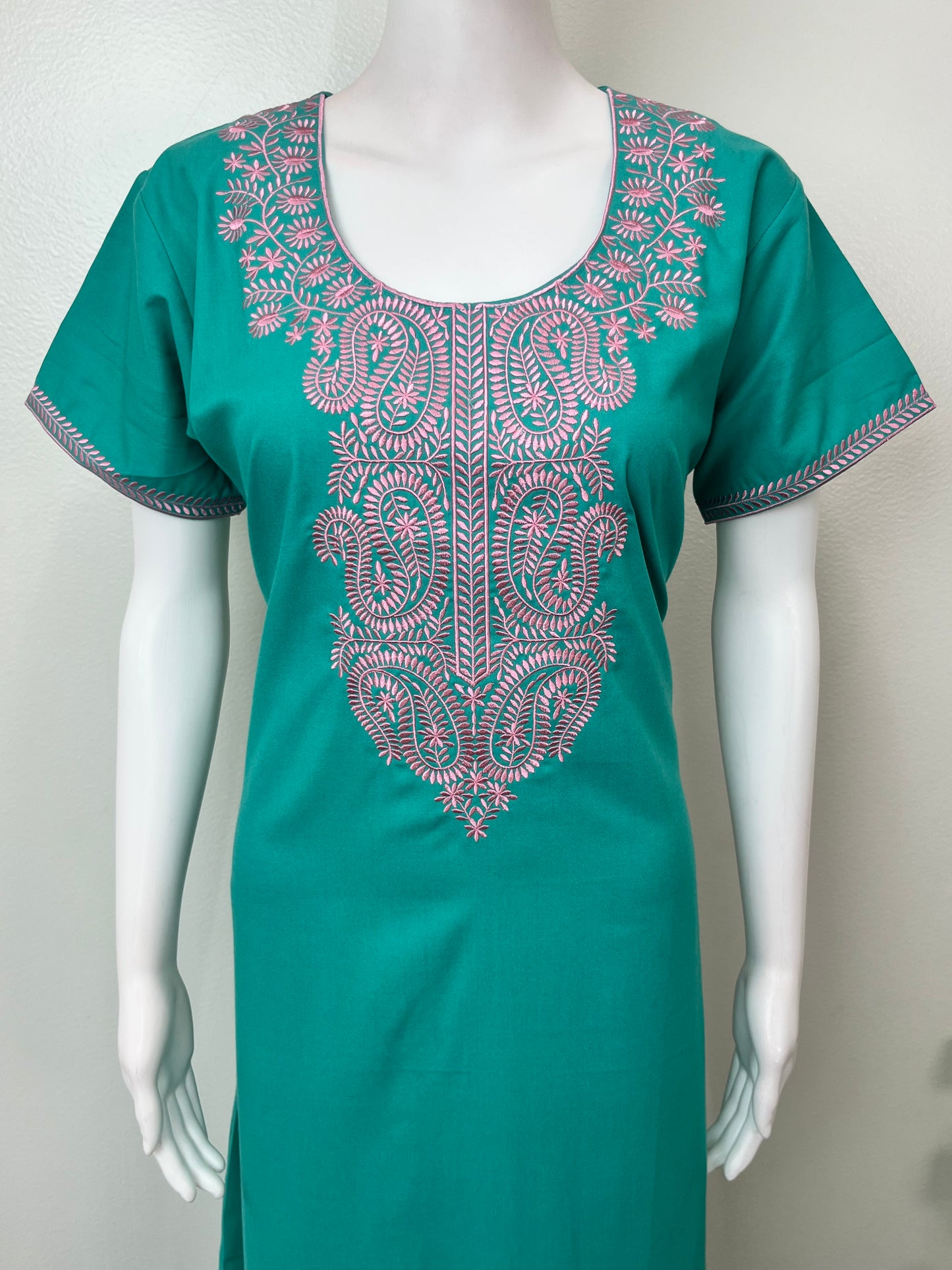 Teal Green Elegant Comfort Spun Nightgown