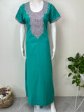 Teal Green Elegant Comfort Spun Nightgown