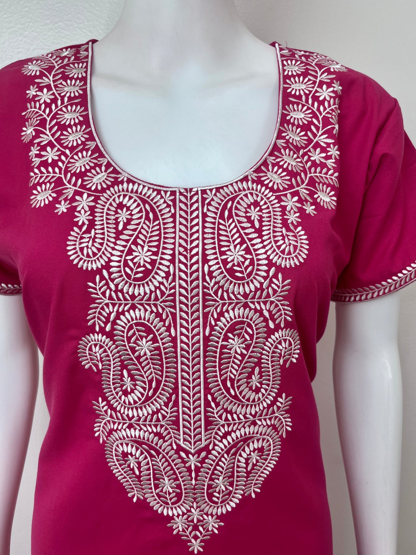 Hot Pink Delicate Embroidery Bizzy Lizzy Nighty