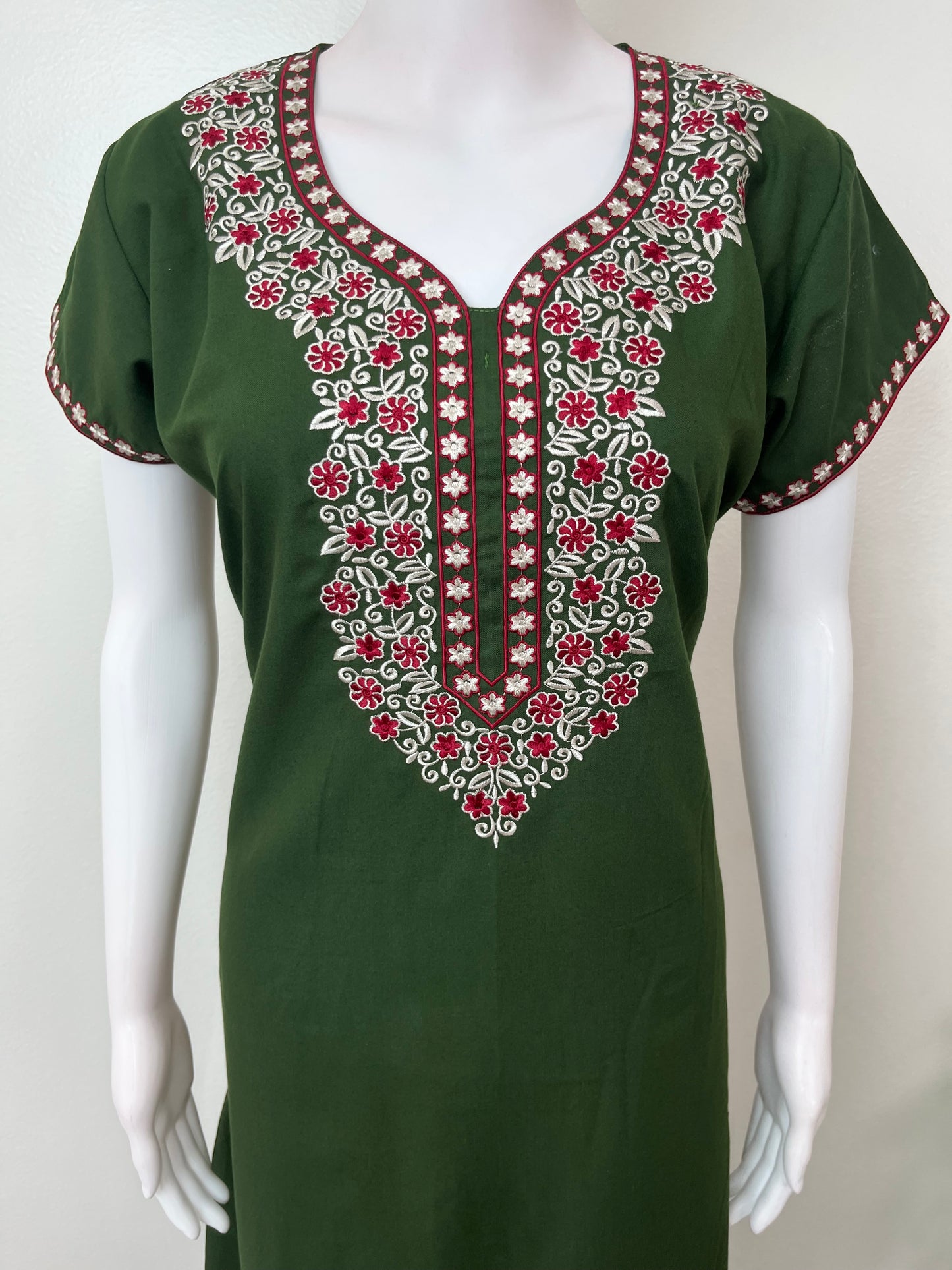 Bottle Green Elegant Comfort Spun Nighty