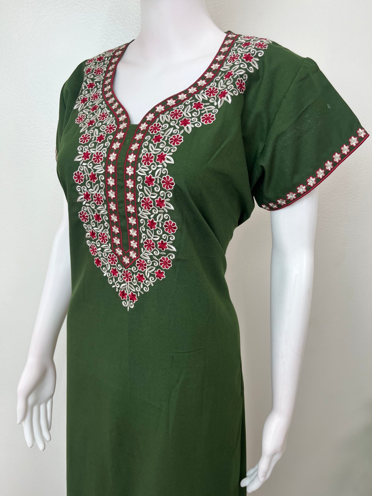 Bottle Green Elegant Comfort Spun Nighty