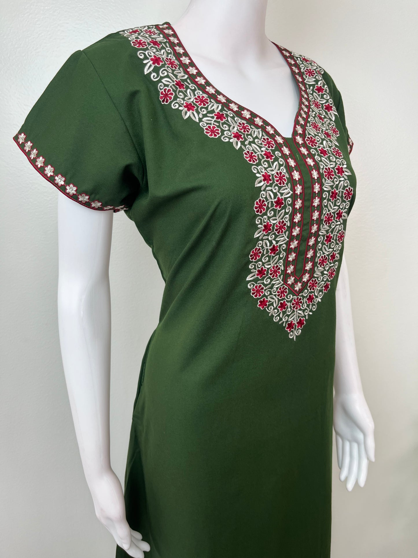 Bottle Green Elegant Comfort Spun Nighty