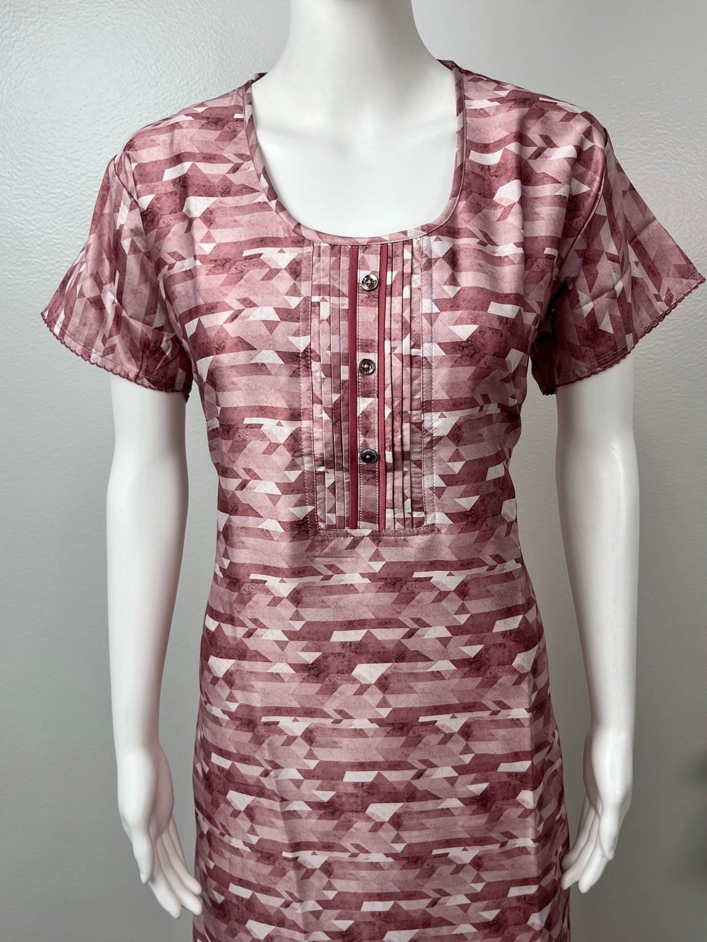 Pink Premium Satin Fabric Nighty Soft, Lightweight