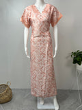 Orange Soft Satin Nightgown Premium Fabric