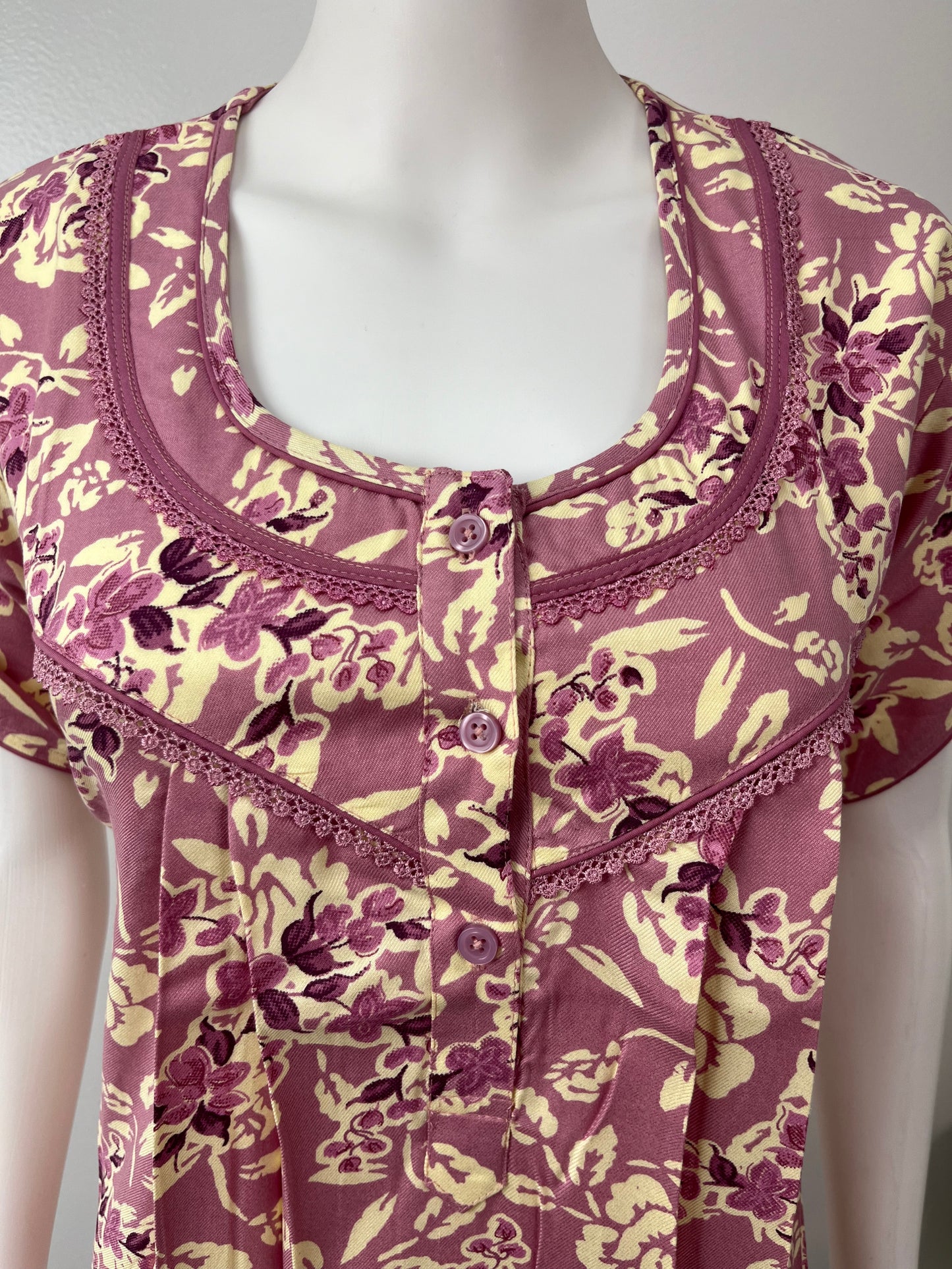 Blush Pink Rayon Fabric Nighty Silky Texture