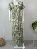 Green Rayon Nightgown Elegant & Long-Lasting