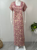 Blush Pink Rayon Fabric Nighty Silky Texture