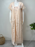 2-Piece Pure Cotton Embroidered Nightgown Set