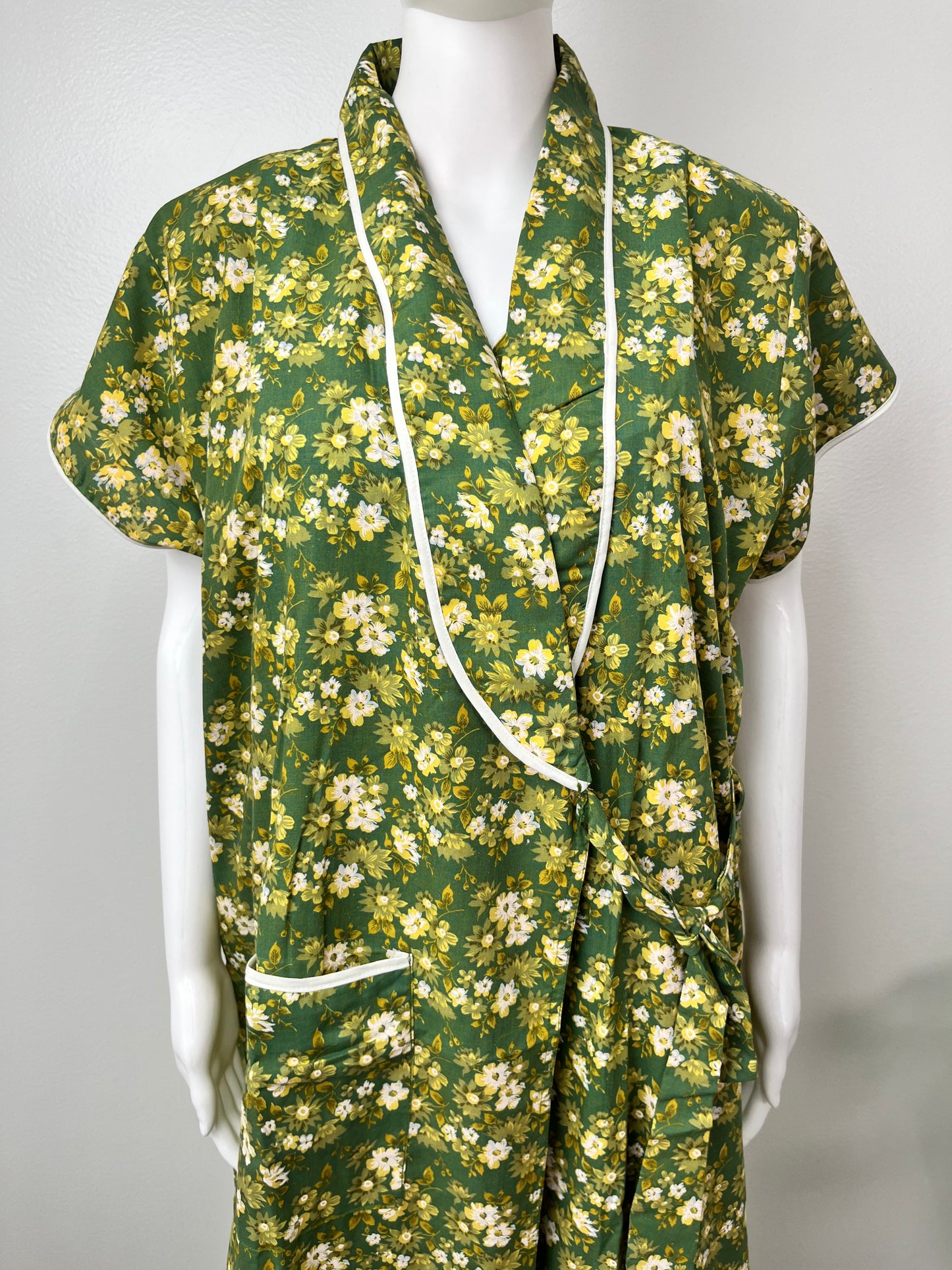 2-Piece Green Cotton Nightgown Set