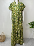2-Piece Green Cotton Nightgown Set