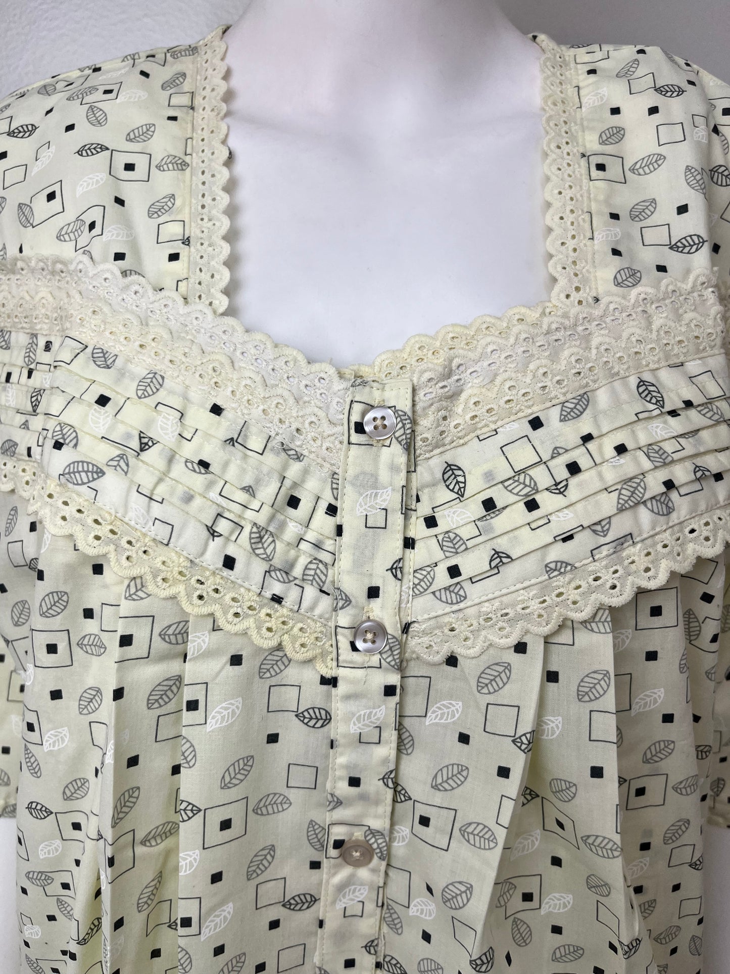 2-Piece Pure Cotton Women's Nightgown Set