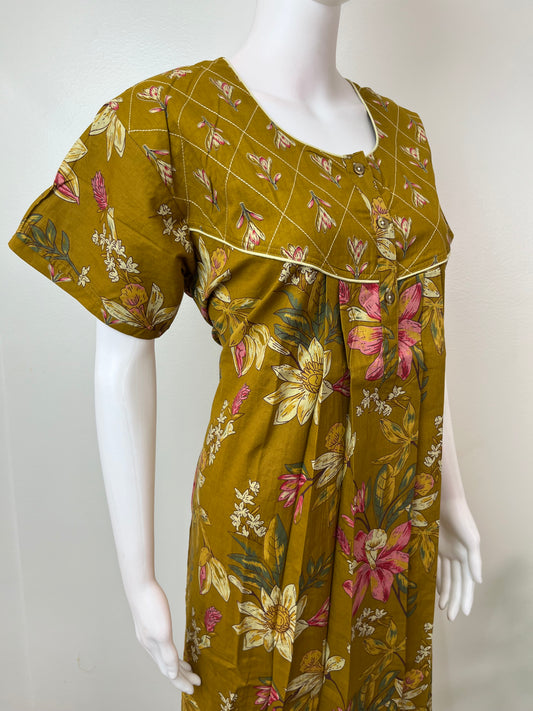Mustard 100% Cotton Nighty