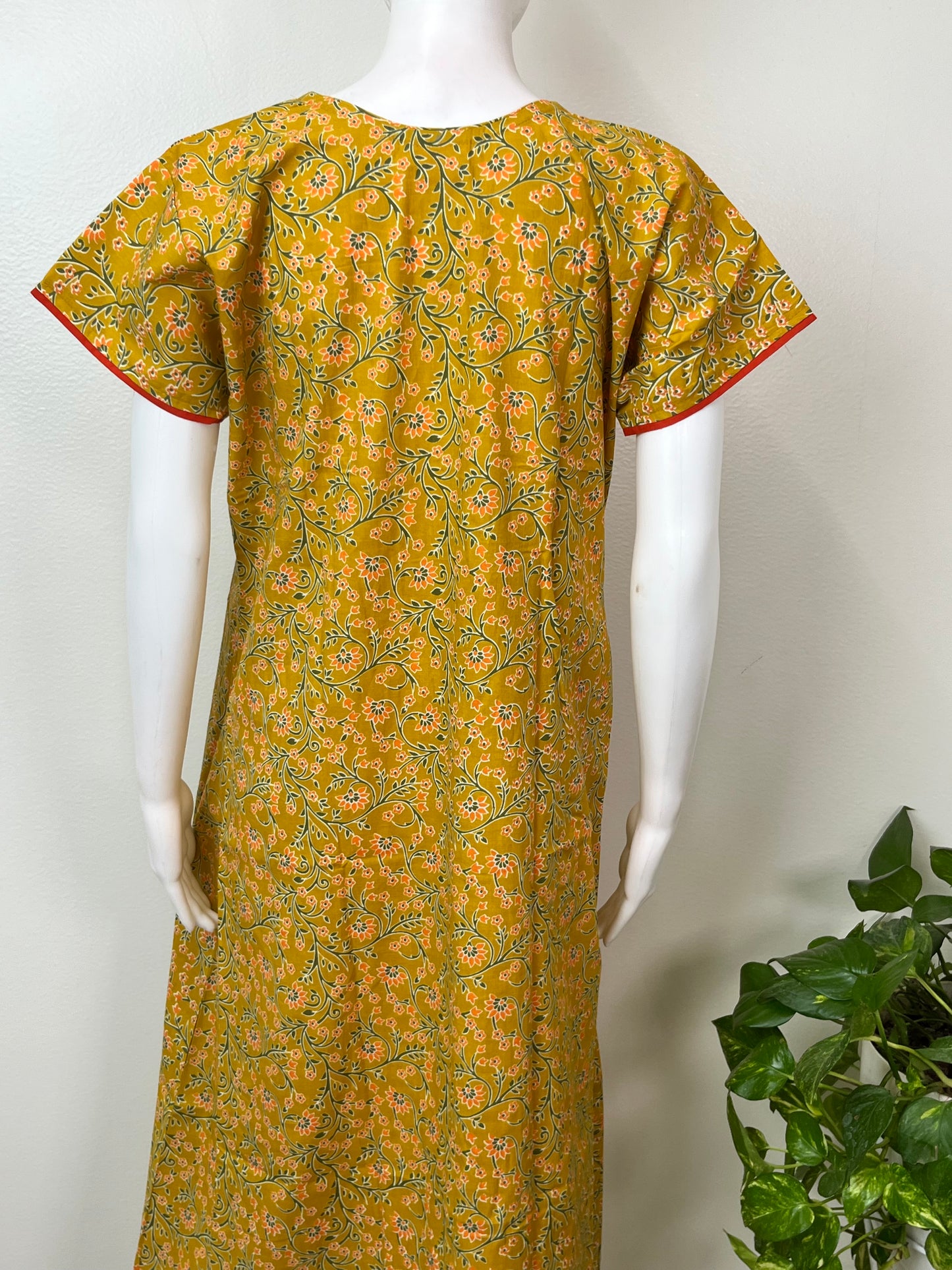 Mustard Pure Cotton Women’s Nighty