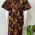 Brown Pure Cotton Nightgown Soft & Comfortable