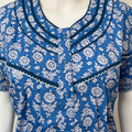 Royal Blue Pure Cotton Nightgown
