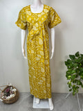Yellow Elegant & Comfortable Pure Cotton Nighty