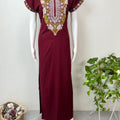 Maroon Elegant Comfort Bizzylizzy Nightgown