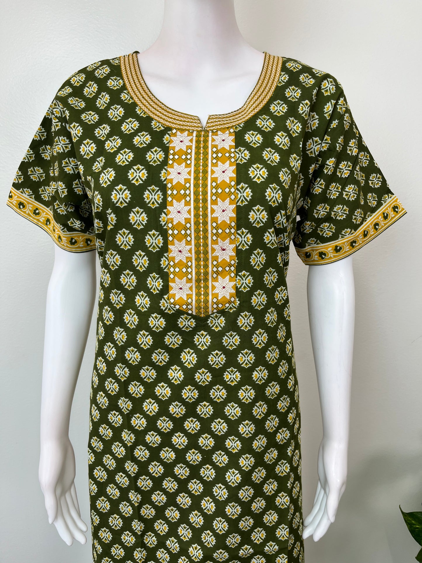 Green Pure Cotton Nighty Soft & Breathable