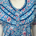 Sky Blue Pure Cotton Nighty Soft & Breathable
