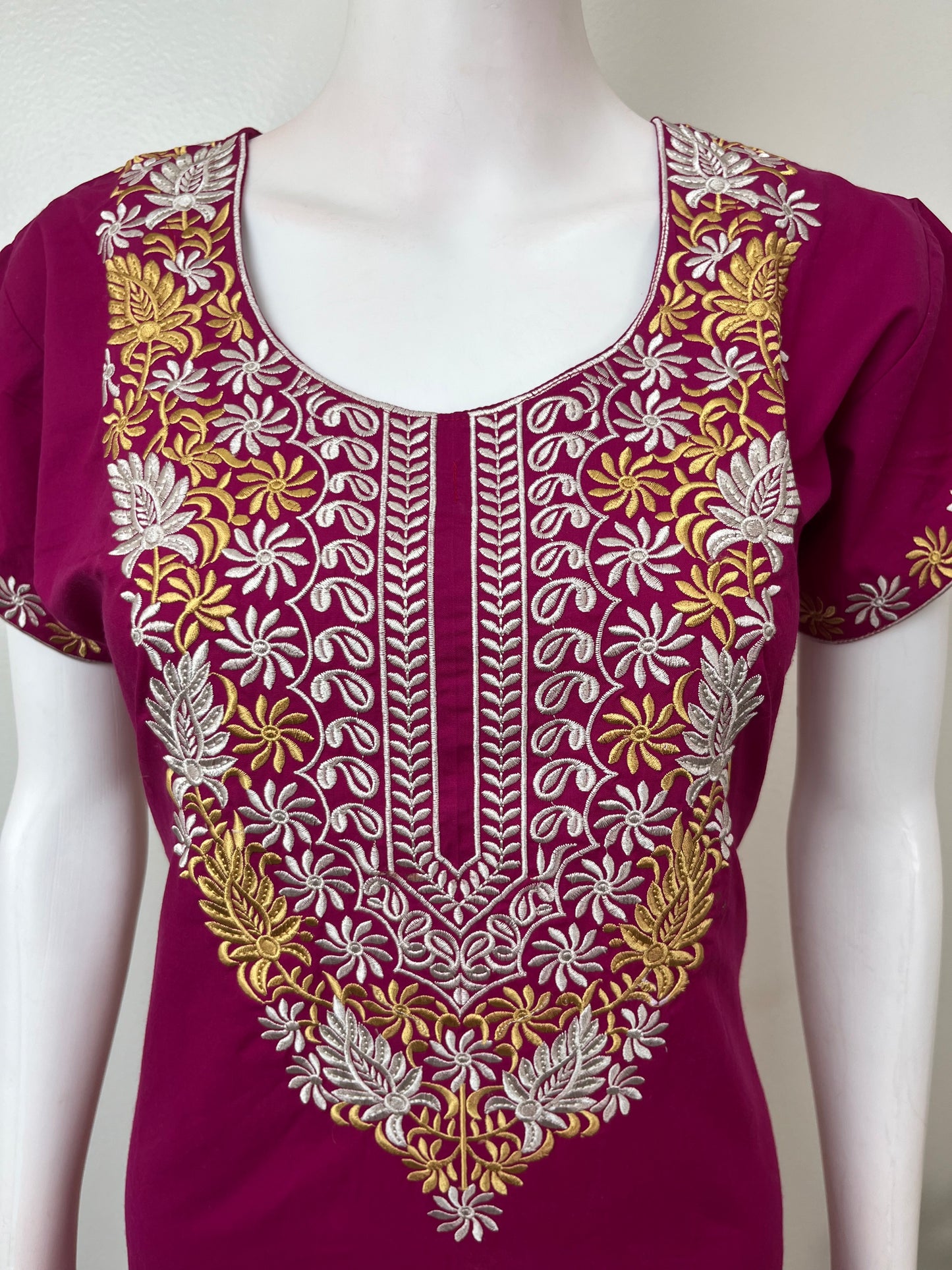 Hot Pink Timeless Embroidered Bizzylizzy Nightgown