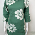 Green Cambric Cotton Night Suit