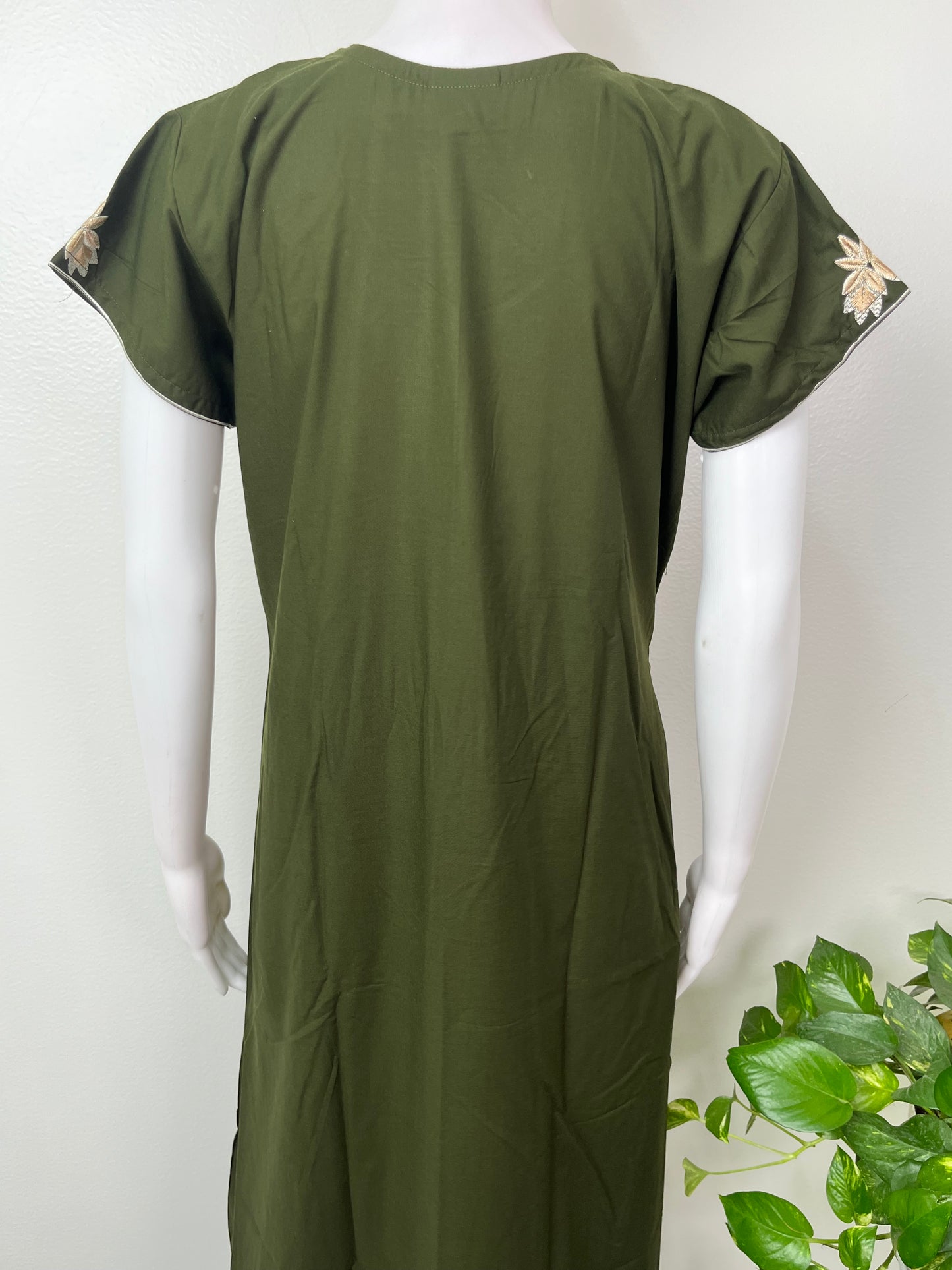 Bottle Green Elegant Comfort Bizzylizzy Nightgown