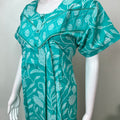 Teal Pure Cotton Nightgown for Women