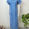 Royal Blue Pure Cotton Nightgown