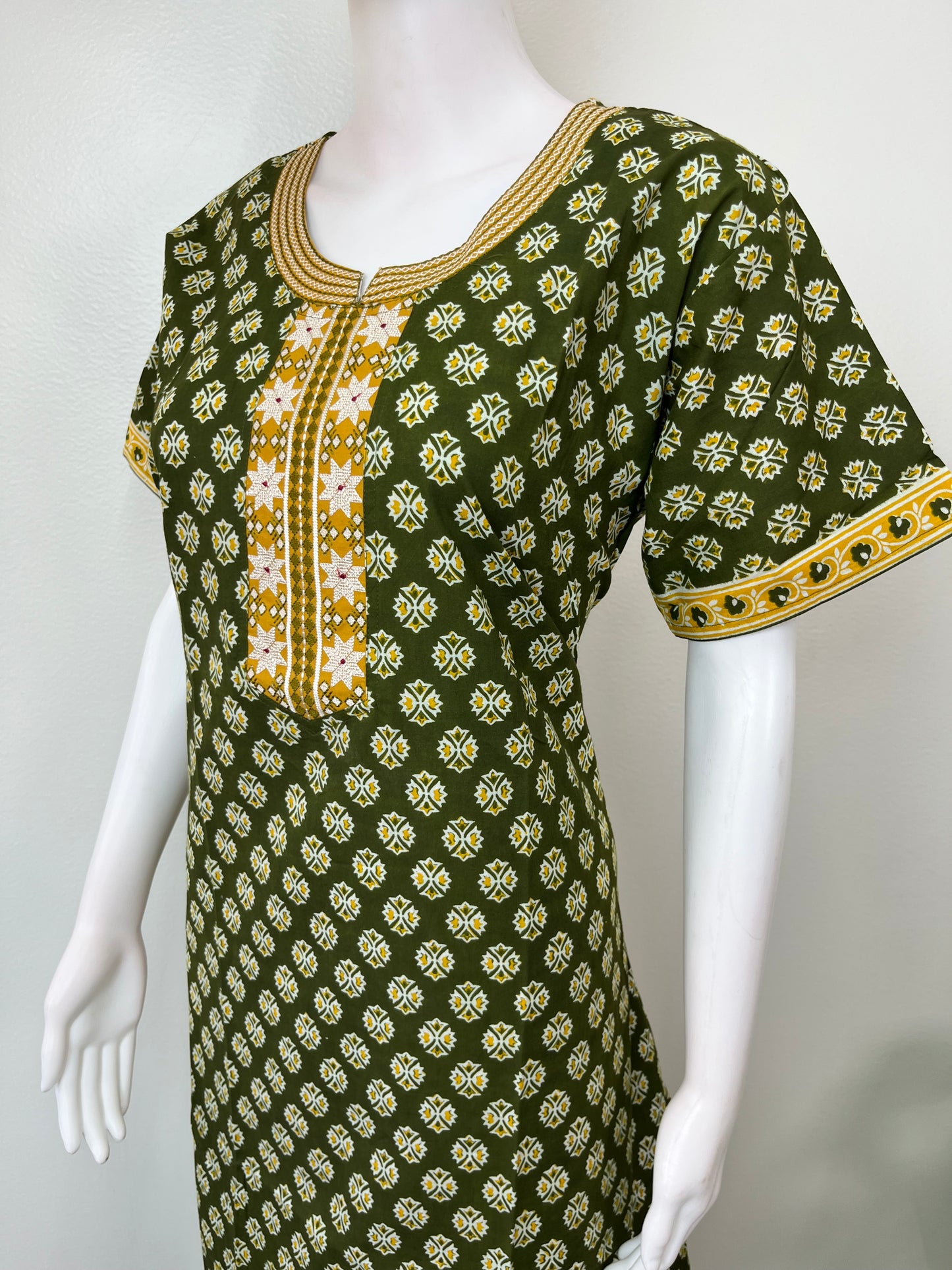 Green Pure Cotton Nighty Soft & Breathable