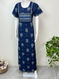 Royal Blue Pure Cotton Women’s Nightgown