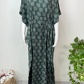 Green Rayon Fabric Kaftan Elegant & Classy