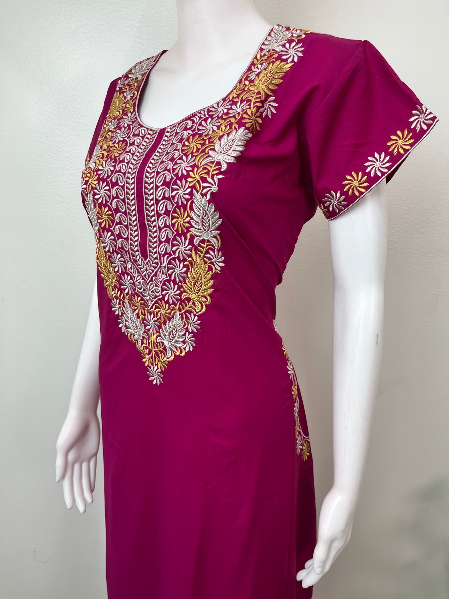 Hot Pink Timeless Embroidered Bizzylizzy Nightgown