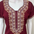 Maroon Classic Charm Bizzylizzy Nighty
